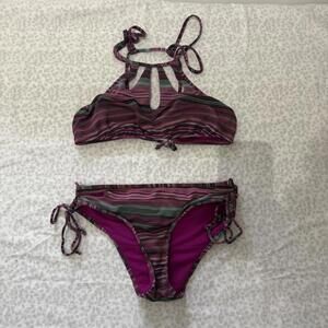 Bikini Lab Bikini Set Size L Women's High Neck Tie Up